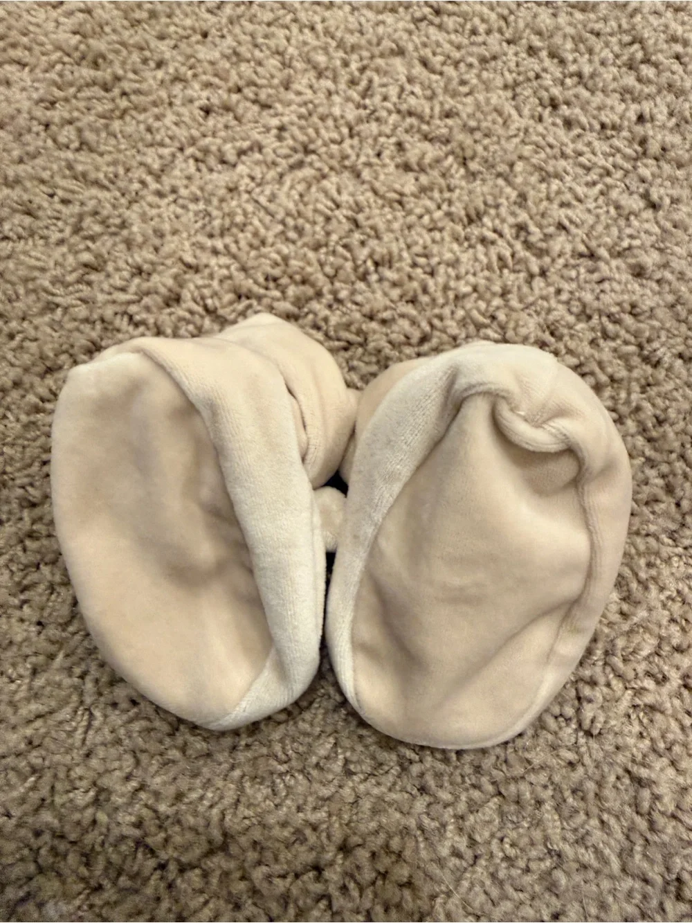 Plush Bear Baby Booties